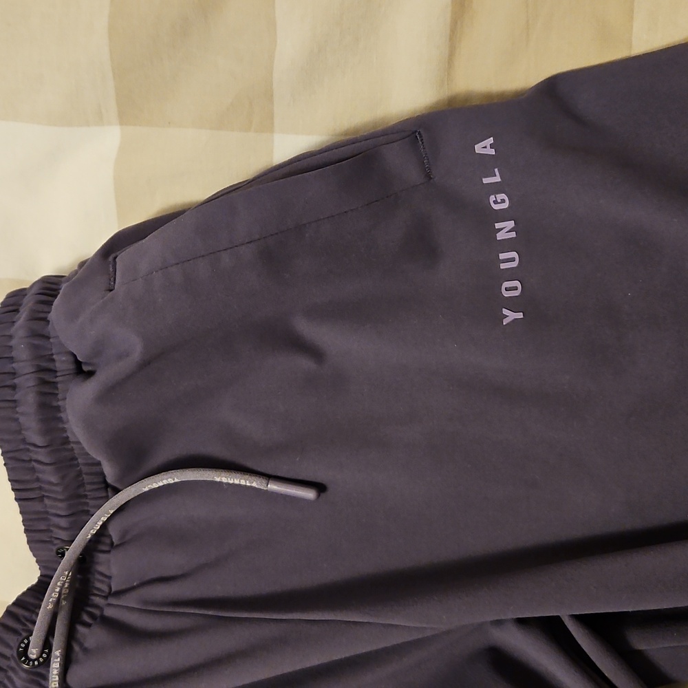 YoungLA Dark Purple/grey Sweatpants